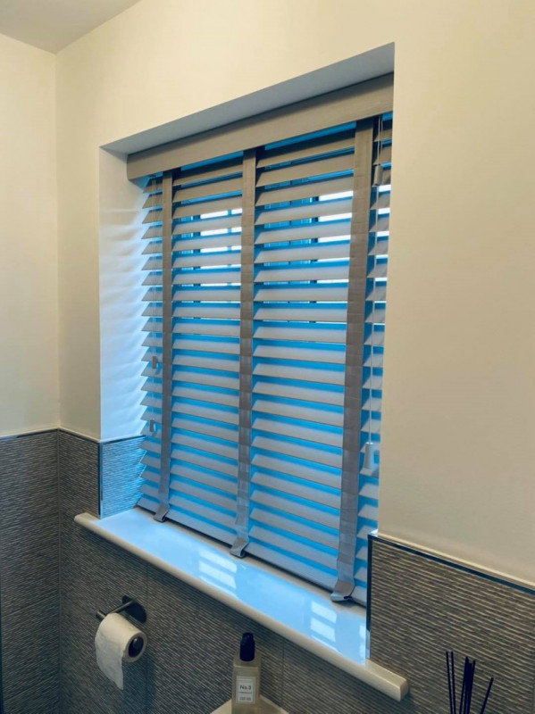 Faux wood Venetians